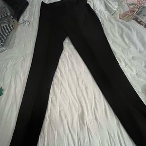 Elegant Black Straight Leg Women's Pants
